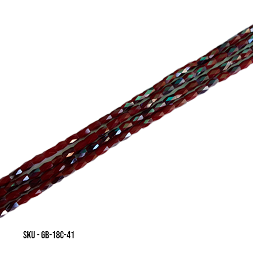 18 Cut GLASS BEADS