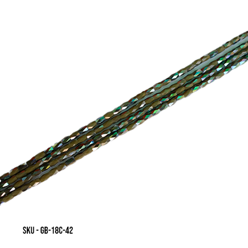 18 Cut GLASS BEADS