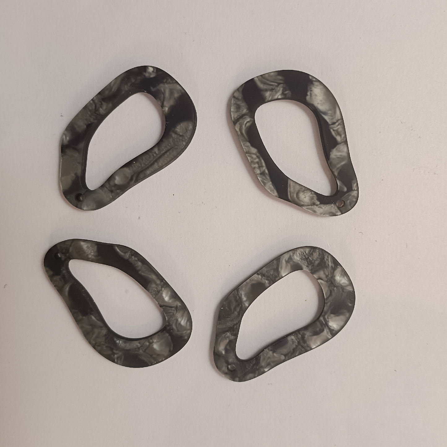 ACRYLIC EAR HOOPS (1 PAIR)