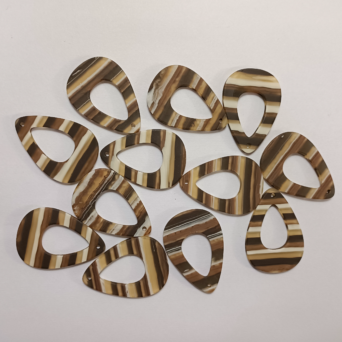 ACRYLIC EAR HOOPS (1 PAIR)