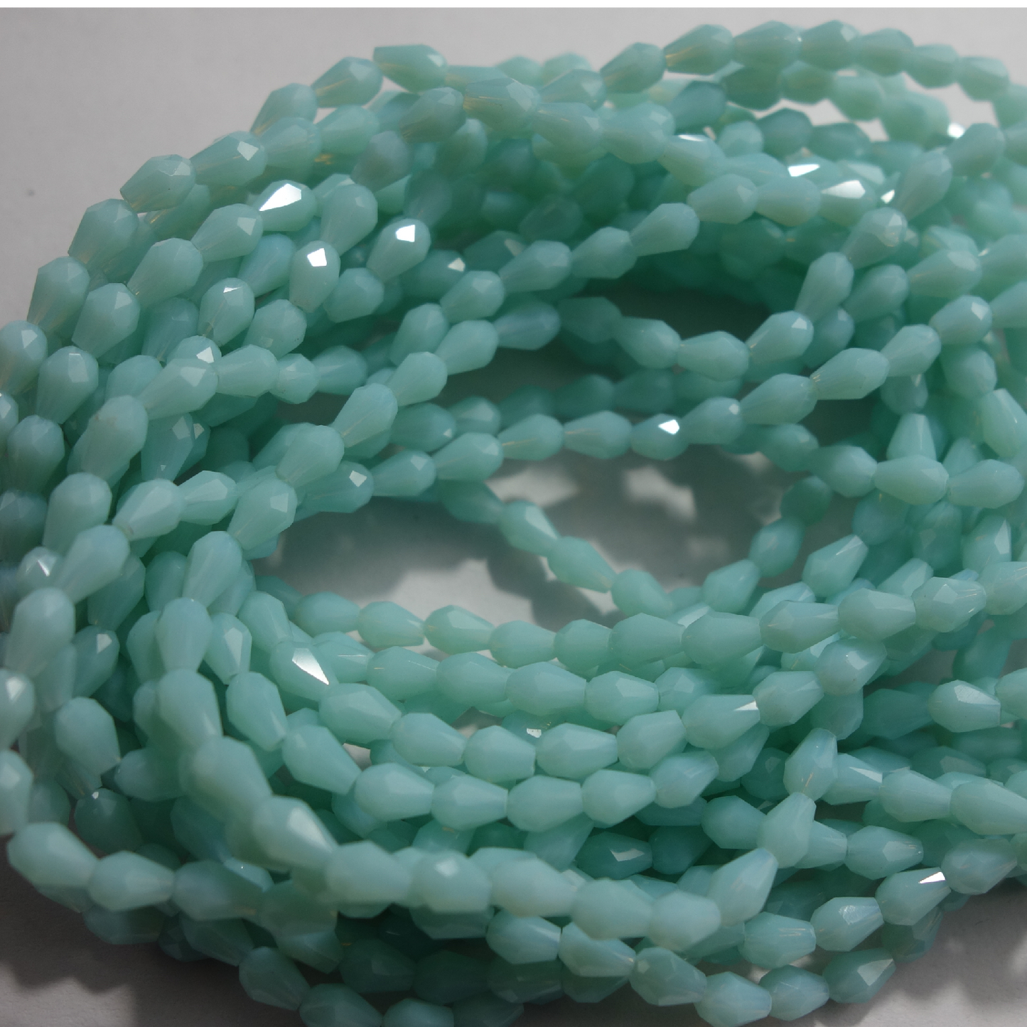 DROP GLASS BEADS (PER STRING)