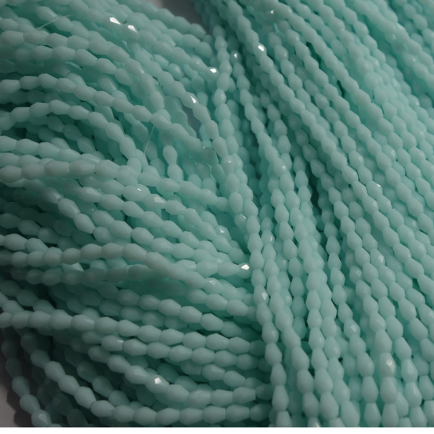 DROP GLASS BEADS (PER STRING)