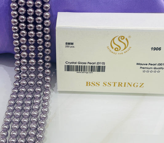 BSS SSTRINGZ MAUVE PEARL 8MM