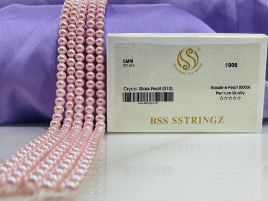 BSS SSTRINGZ ROSA LINE PEARL 8MM