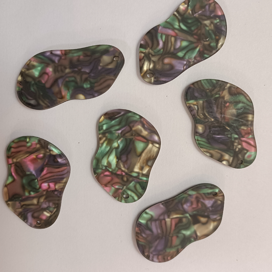 ACRYLICS EAR HOOPS (1 PAIR)