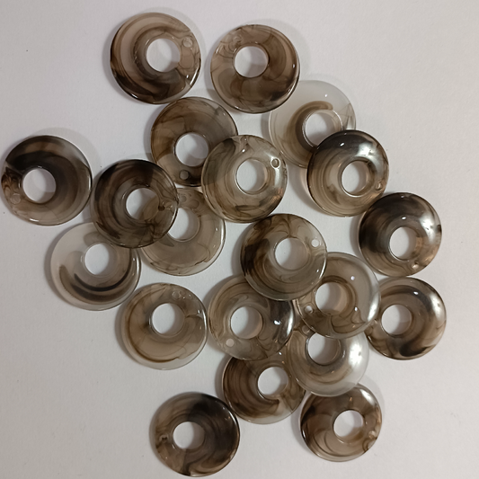 ACRYLIC EAR HOOPS (1 PAIR)