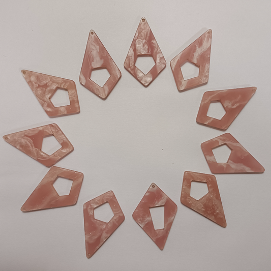 ACRYLIC EAR HOOPS (1 PAIR)