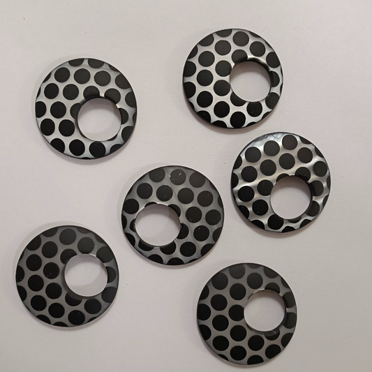 ACRYLIC EAR HOOPS (1 PAIR)