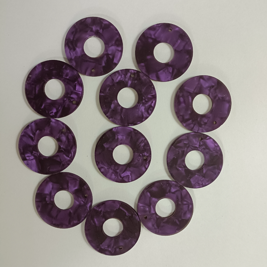 ACRYLIC EAR HOOPS (1 PCS)