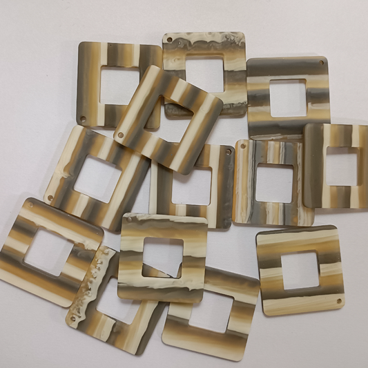 ACRYLIC EAR HOOPS (1 PAIR)