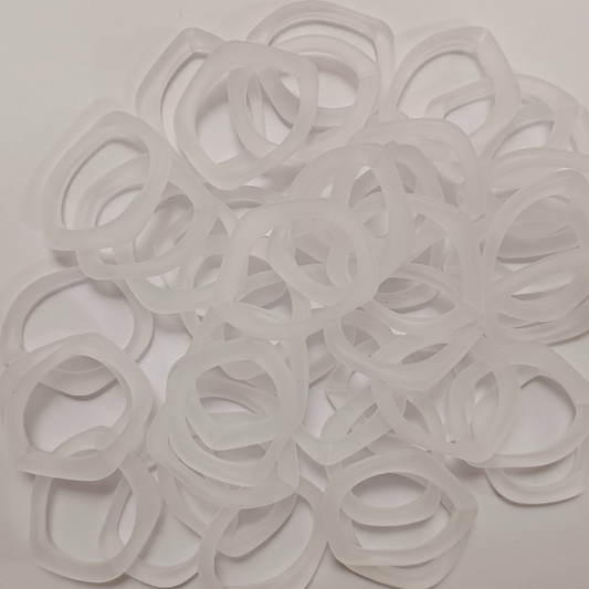 ACRYLIC EAR HOOPS (1 PAIR)