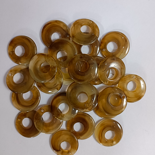 ACRYLIC EAR HOOPS (1 PAIR)